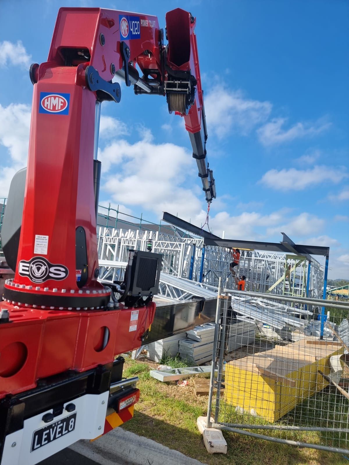 Lifting Steel Bars — Sydney, NSW — Level8 Cranes