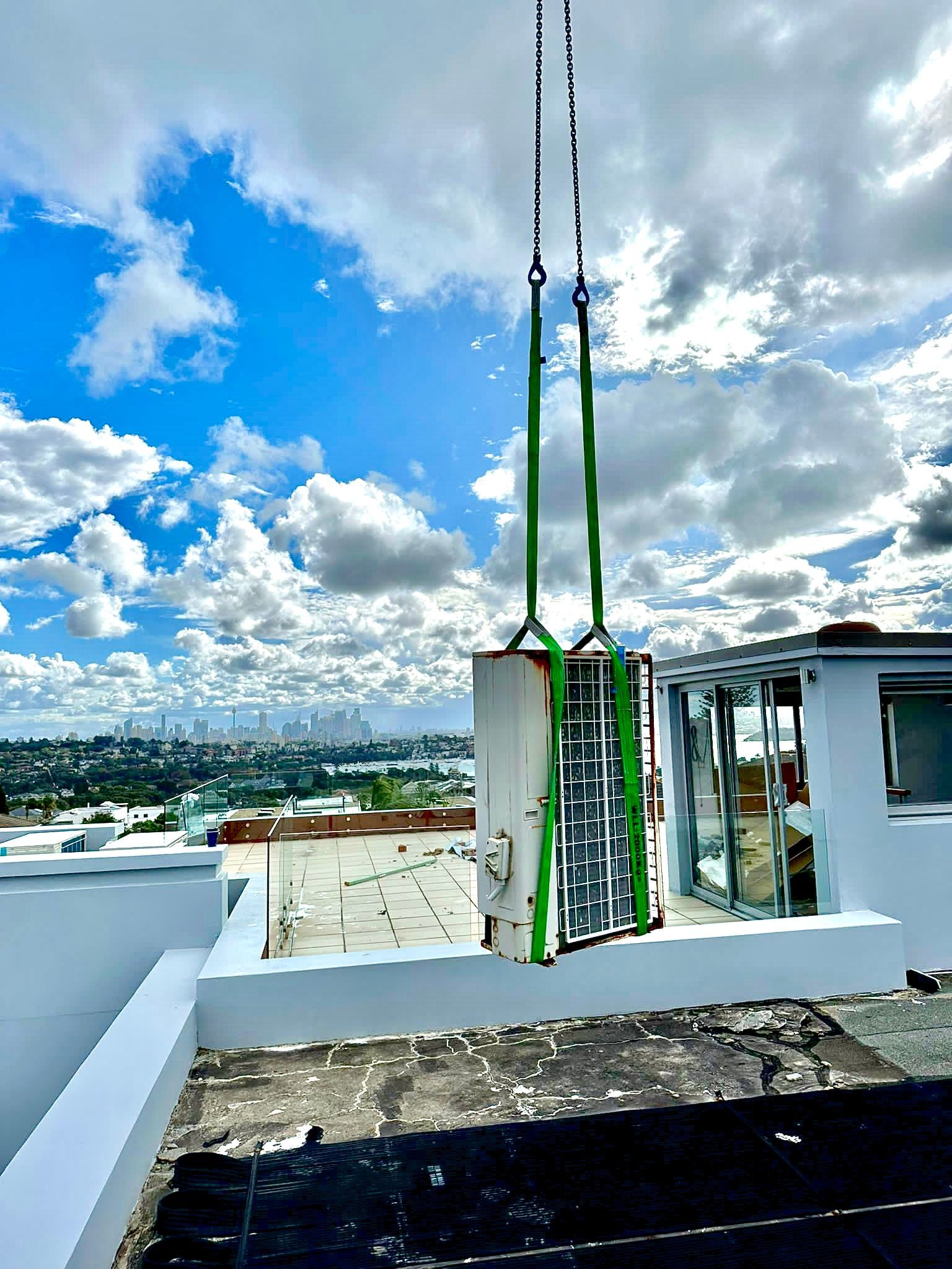 Placing Air Conditioning — Sydney, NSW — Level8 Cranes