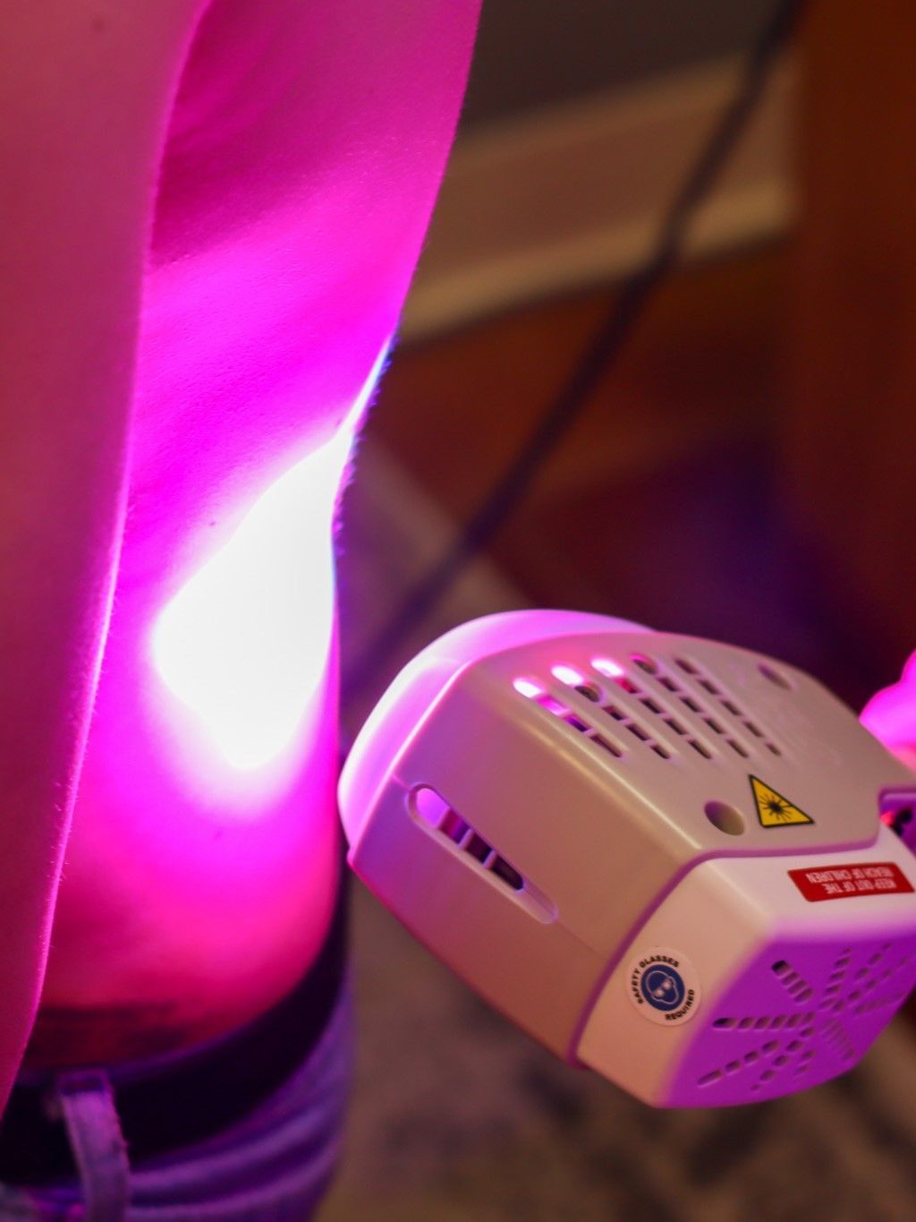 A man having a Firefly Light Therapy