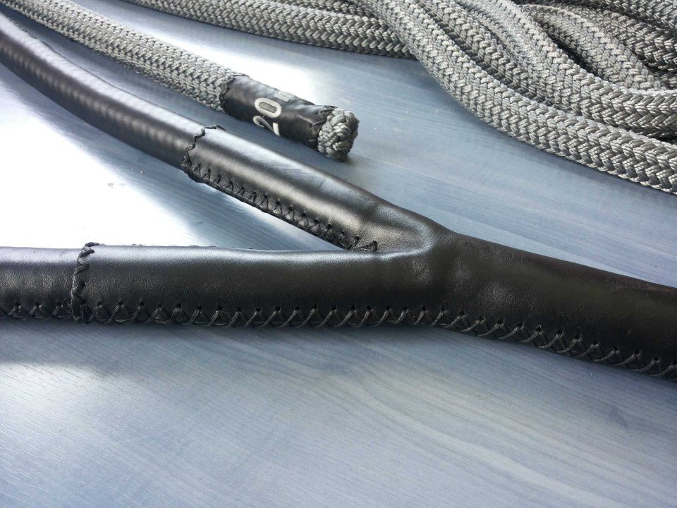 particolare di una corda per ormeggio