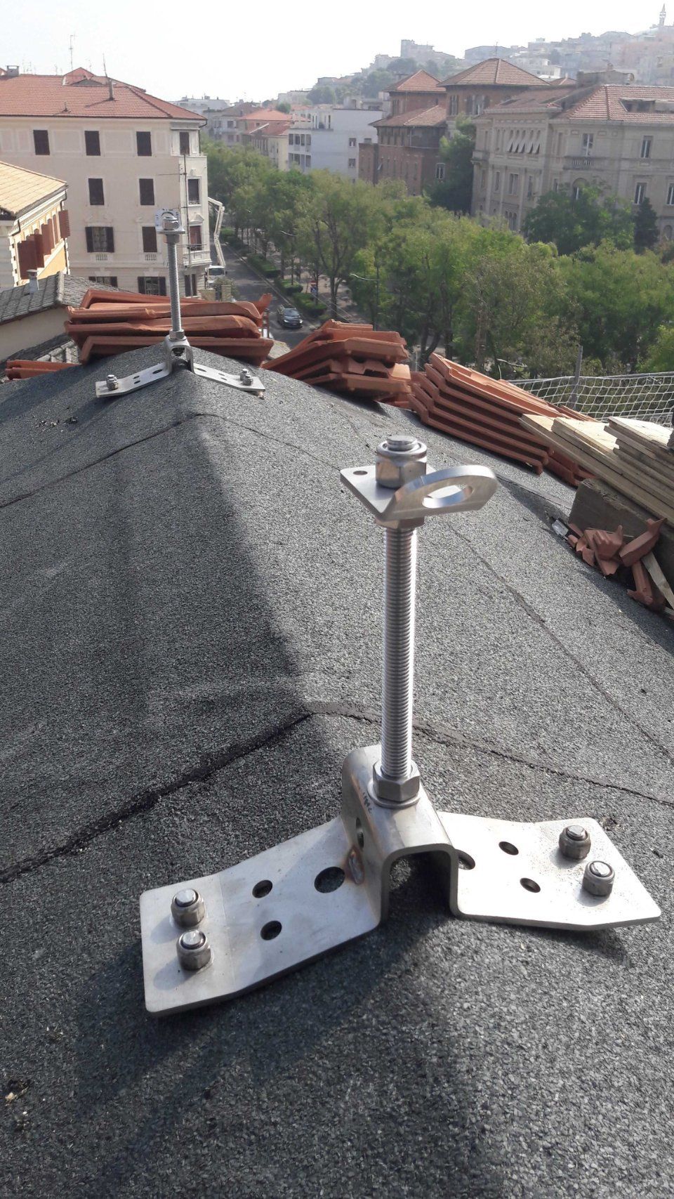 linee vita per coperture industriali