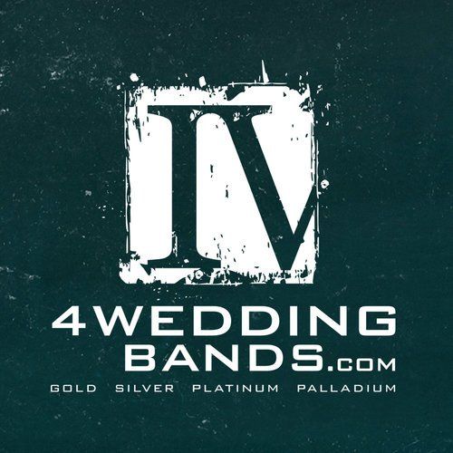 A logo for a company called 4 wedding bands