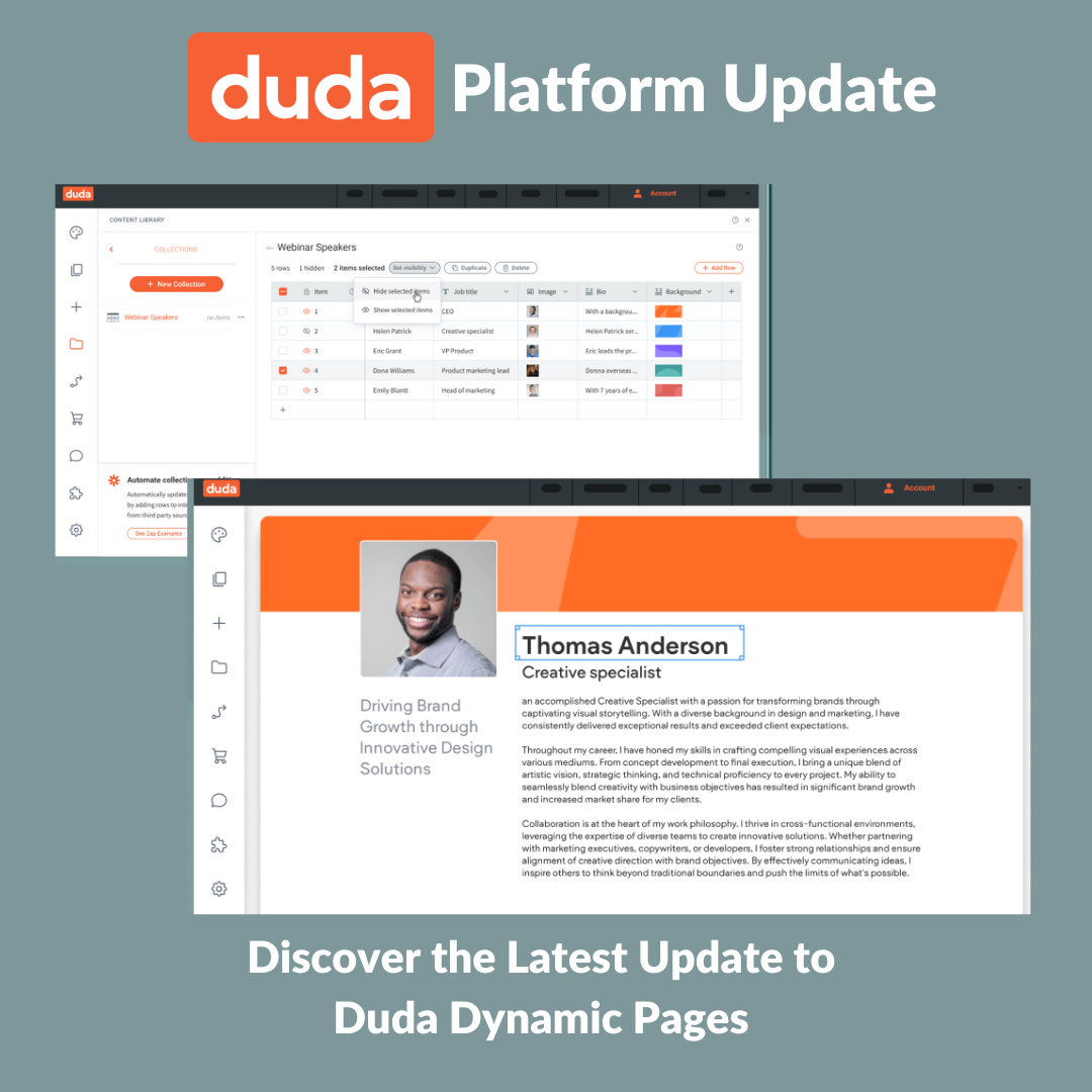 Discover the Latest Update to Duda Dynamic Pages