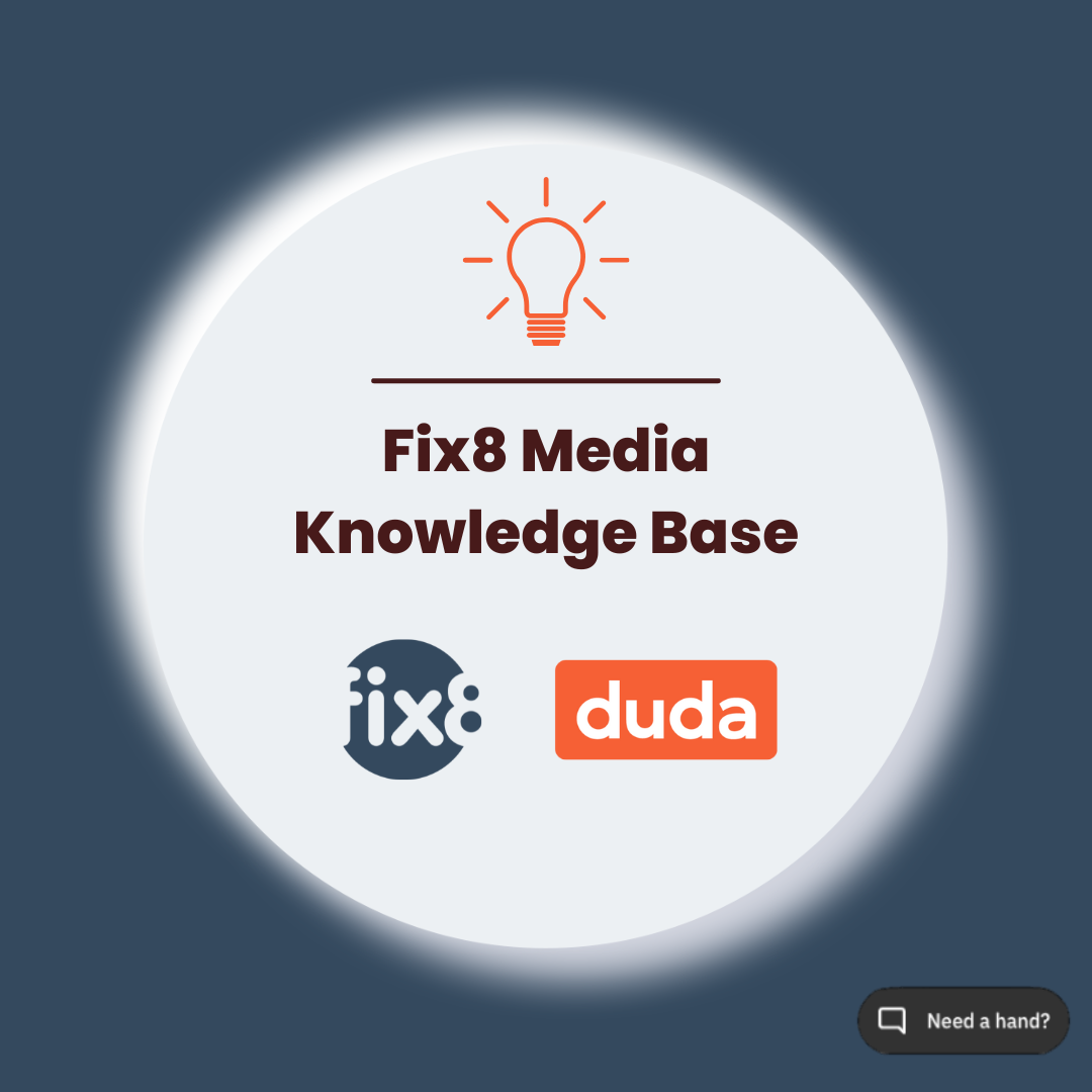 Duda Solutions Partner Fix8 Media Launches New Knowledge Base