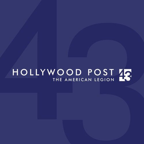 A logo for hollywood post the american legion