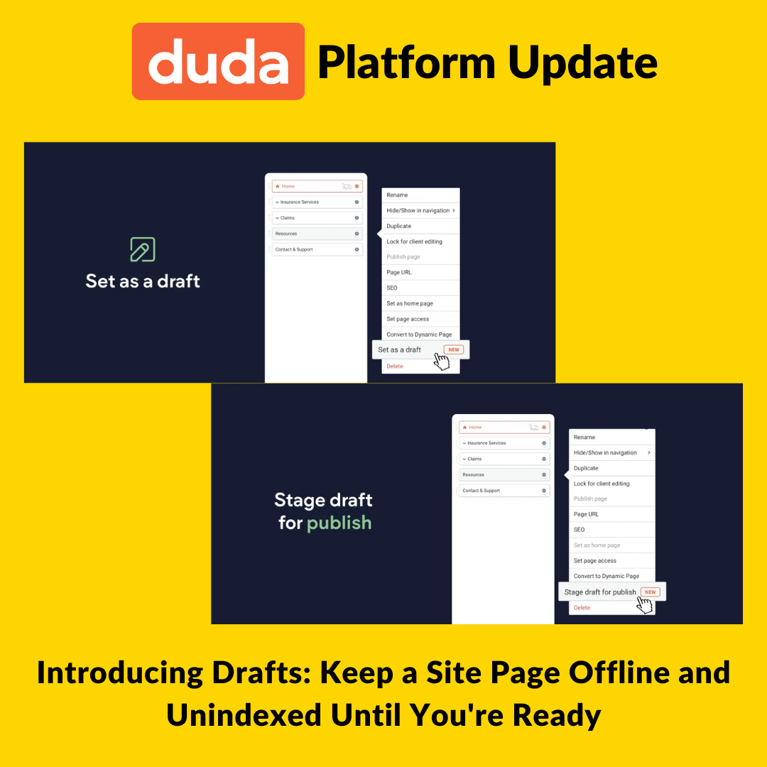 Keep Your Duda Website Pages Offline and Unindexed with Fix8 Media