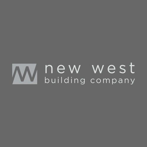 The new west building company logo is on a gray background.