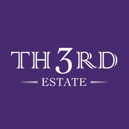 The logo for the 3rd estate is on a purple background.