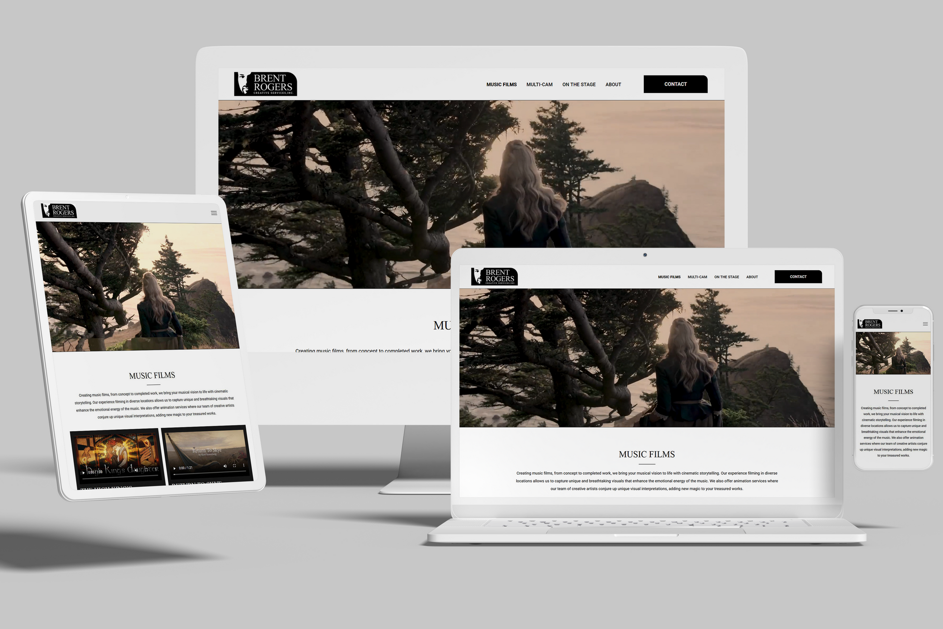 Brent Rogers Duda Website Design by Fix8 Media | Cinematic Portfolio