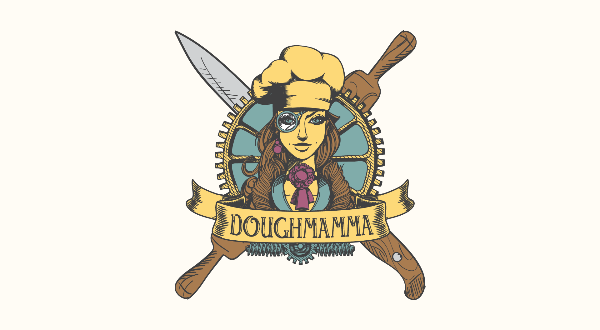 Logo for Dough Mamma Bakery