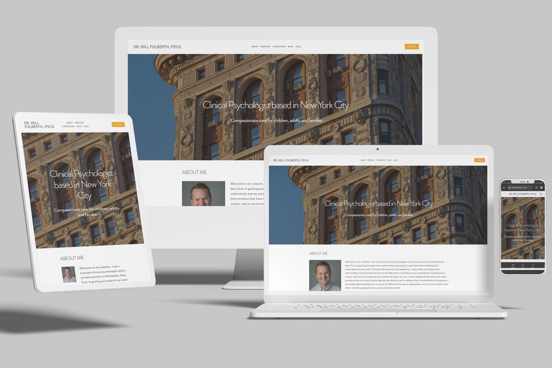 Squarespace Websites for Therapists in New York City