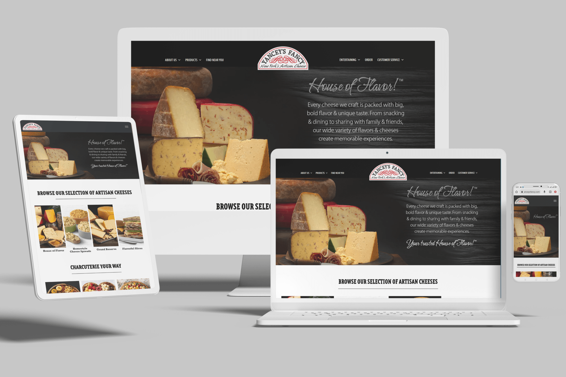 Duda Artisan Cheese Website