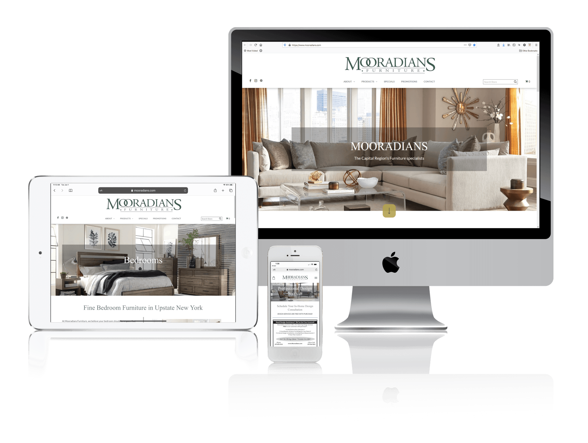 Duda Commerce Websites for Furniture Stores