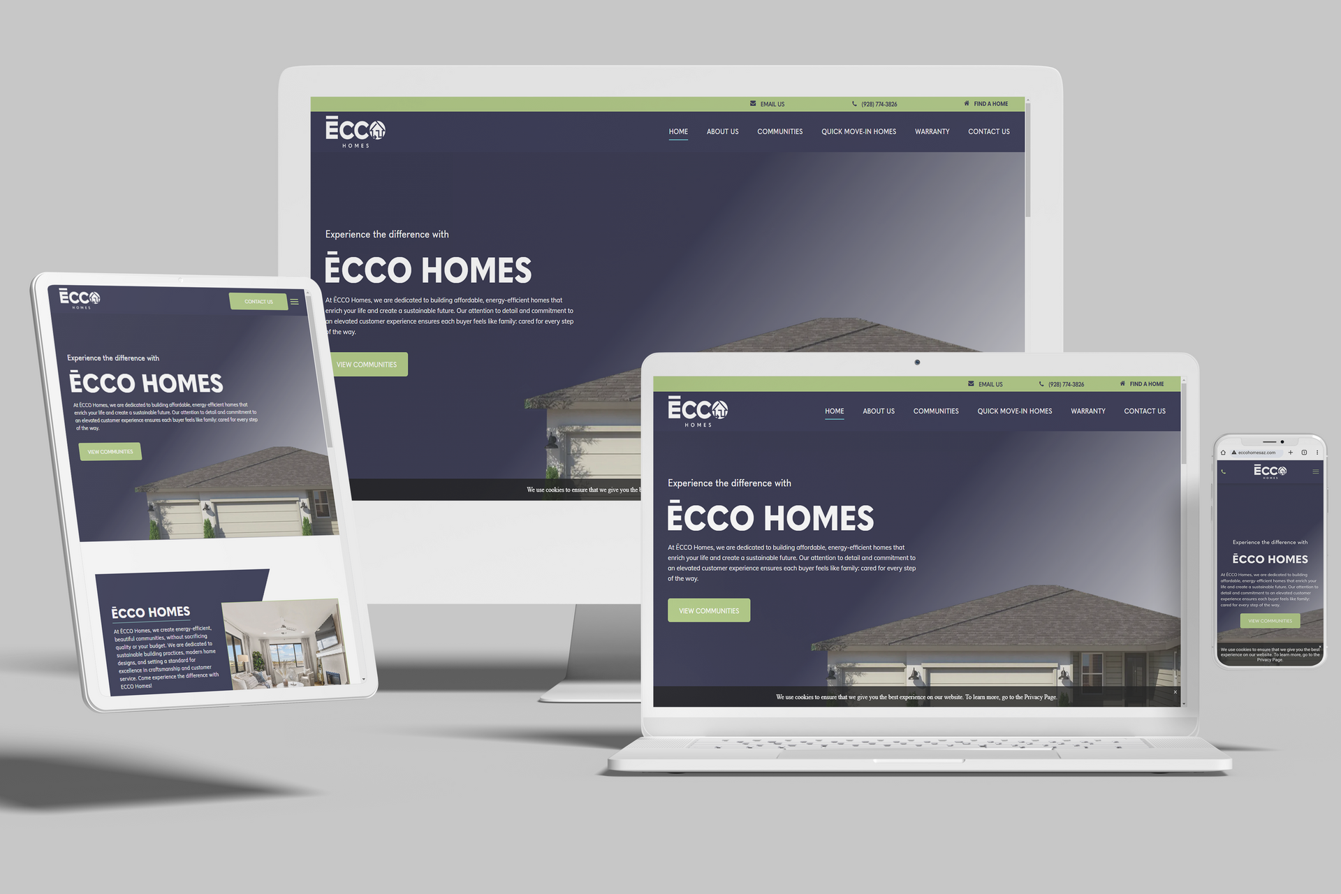 Duda Eco-Friendly Home Builder Website 