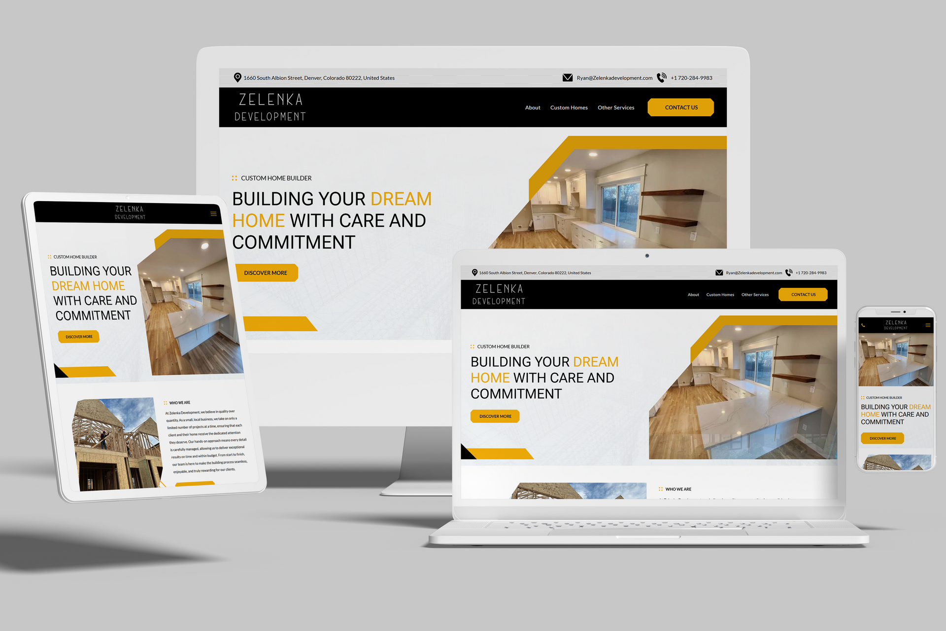 Duda Custom Home Developer Website