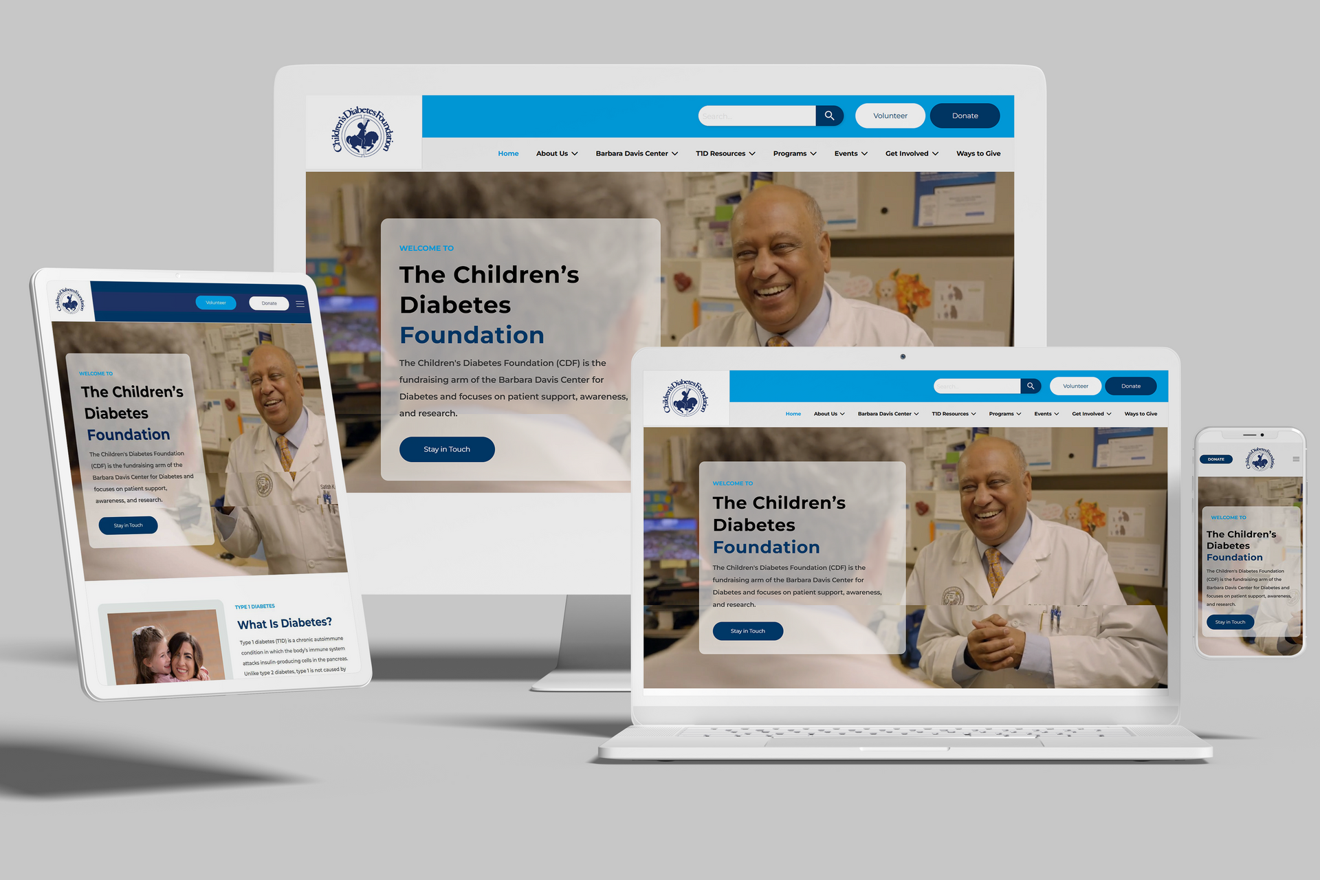 Duda Nonprofit Website Redesign: Children’s Diabetes Foundation on Duda | Fix8 Media