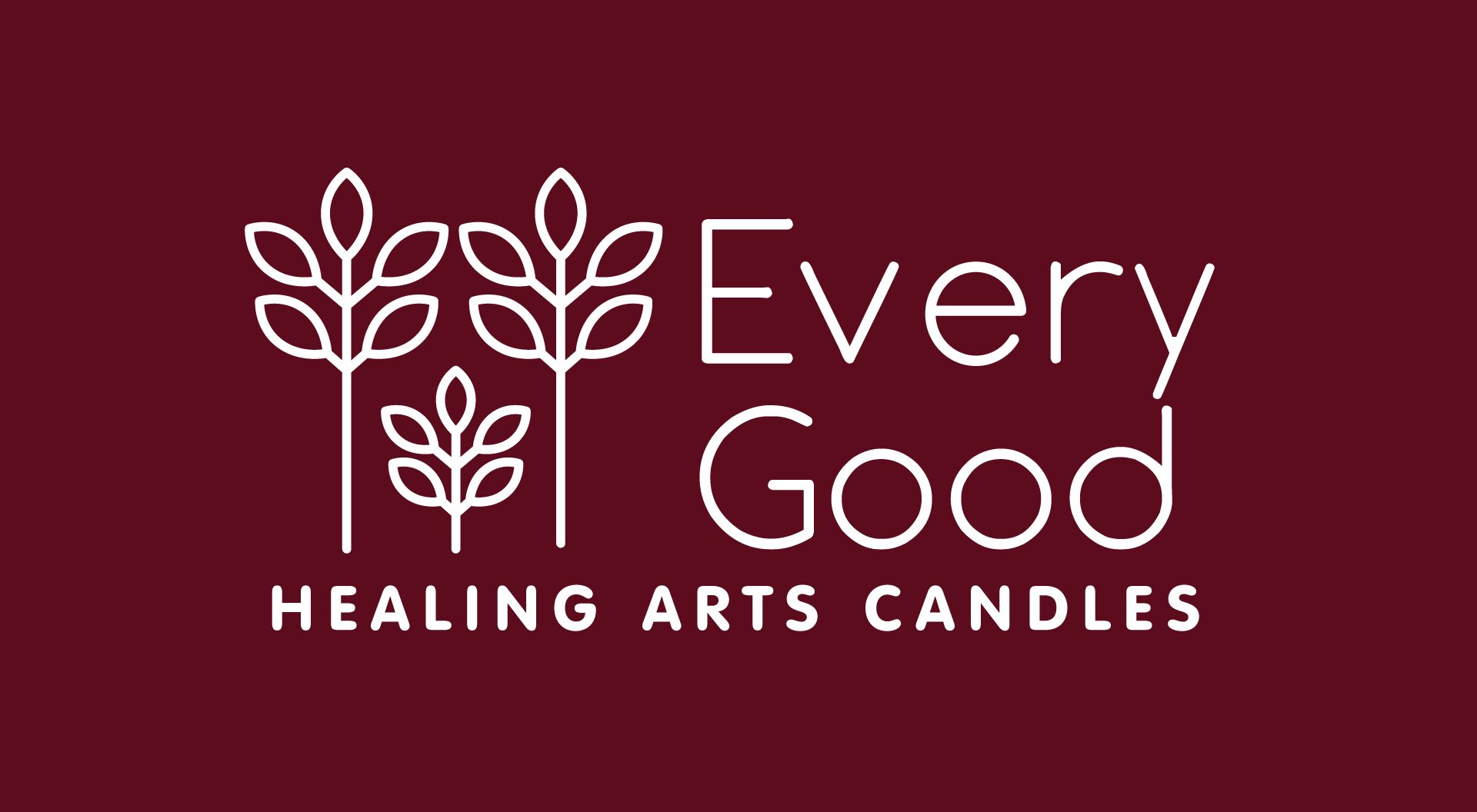 A logo for every good healing arts candles