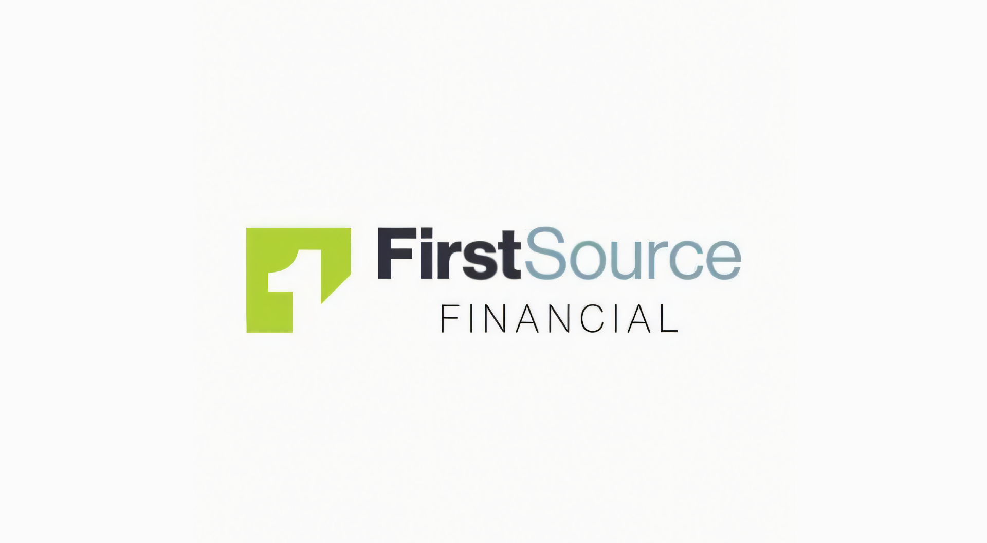 The first source financial logo is green and black on a white background.