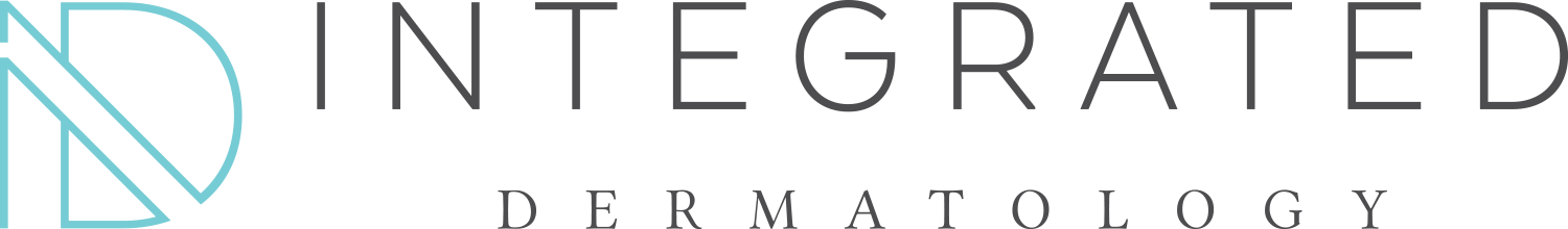 A logo for integrated dermatology is shown on a white background.
