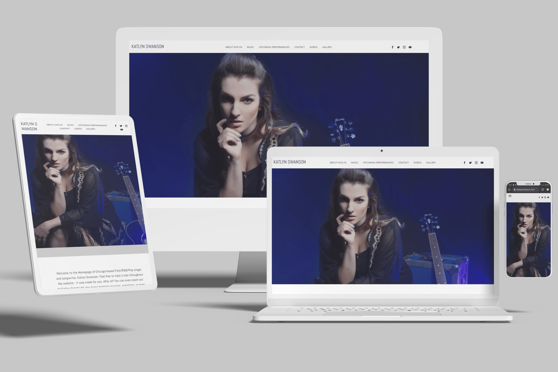 Duda Websites for Singers and Performing Artists