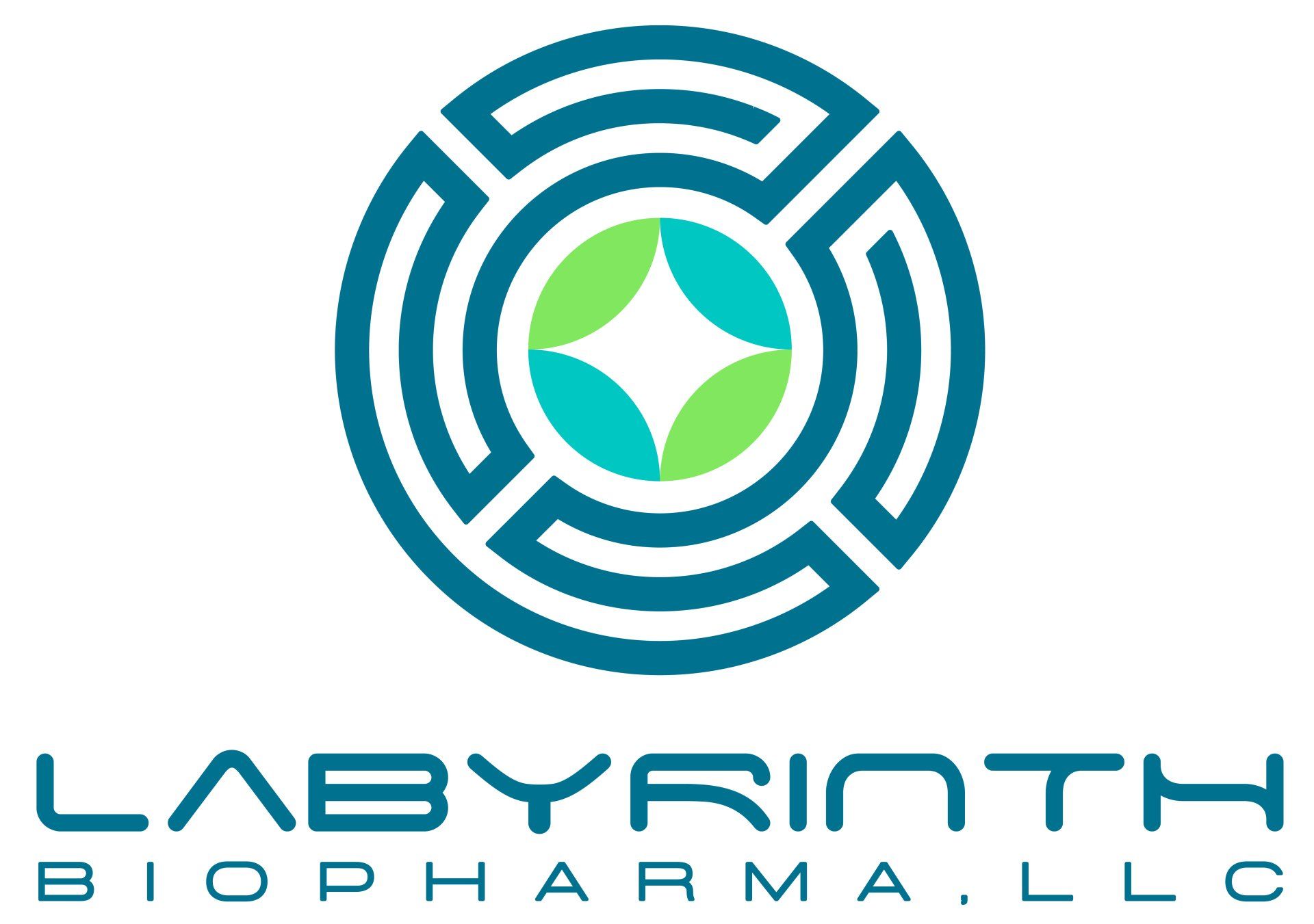 A logo for a company called labyrinth biopharma llc