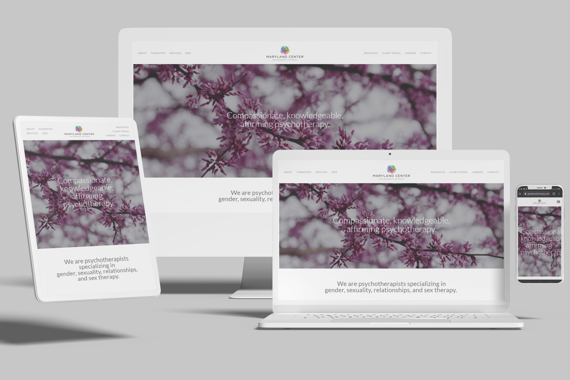 Squarespace Psychotherapist Website Redesign