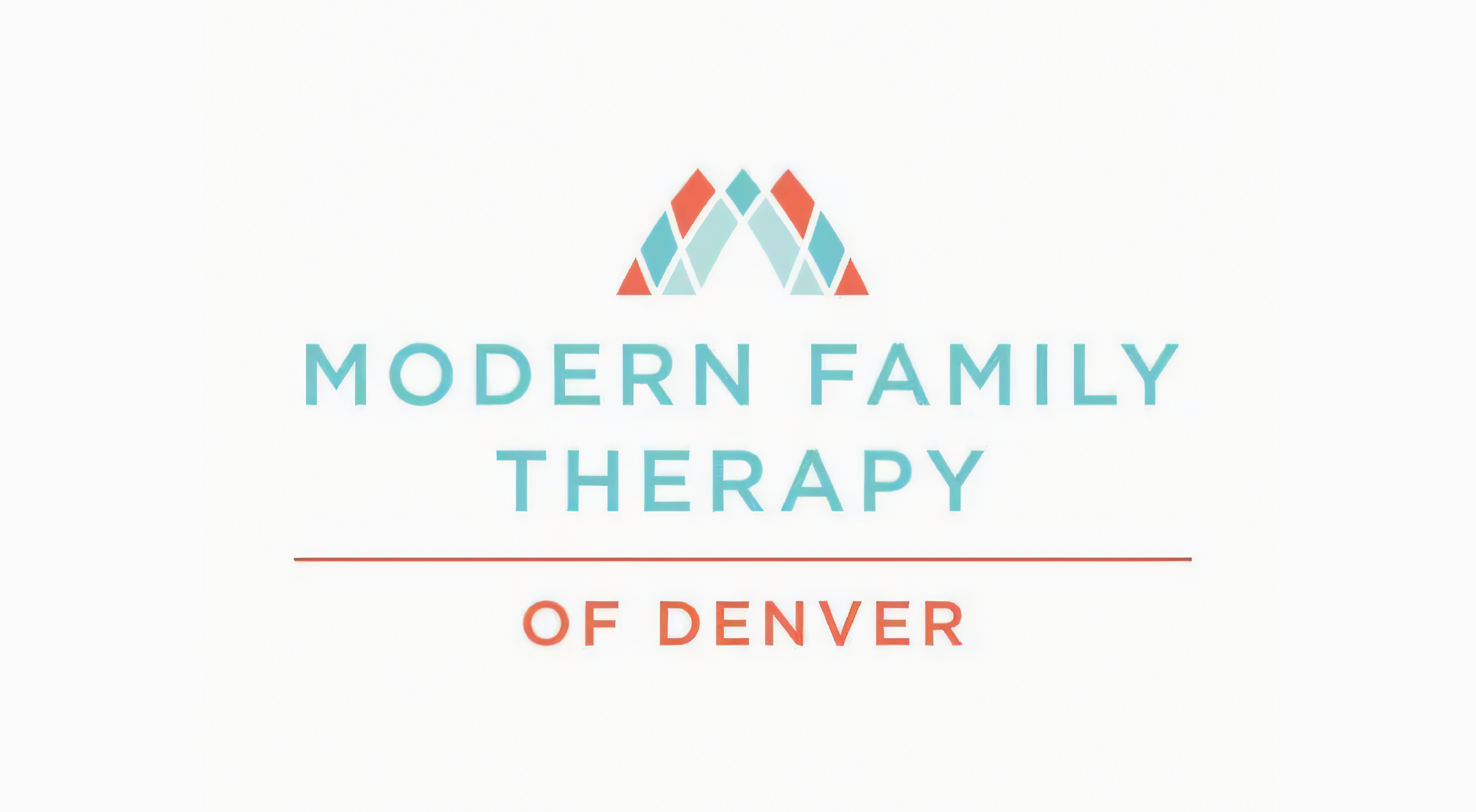 A logo for modern family therapy of denver.