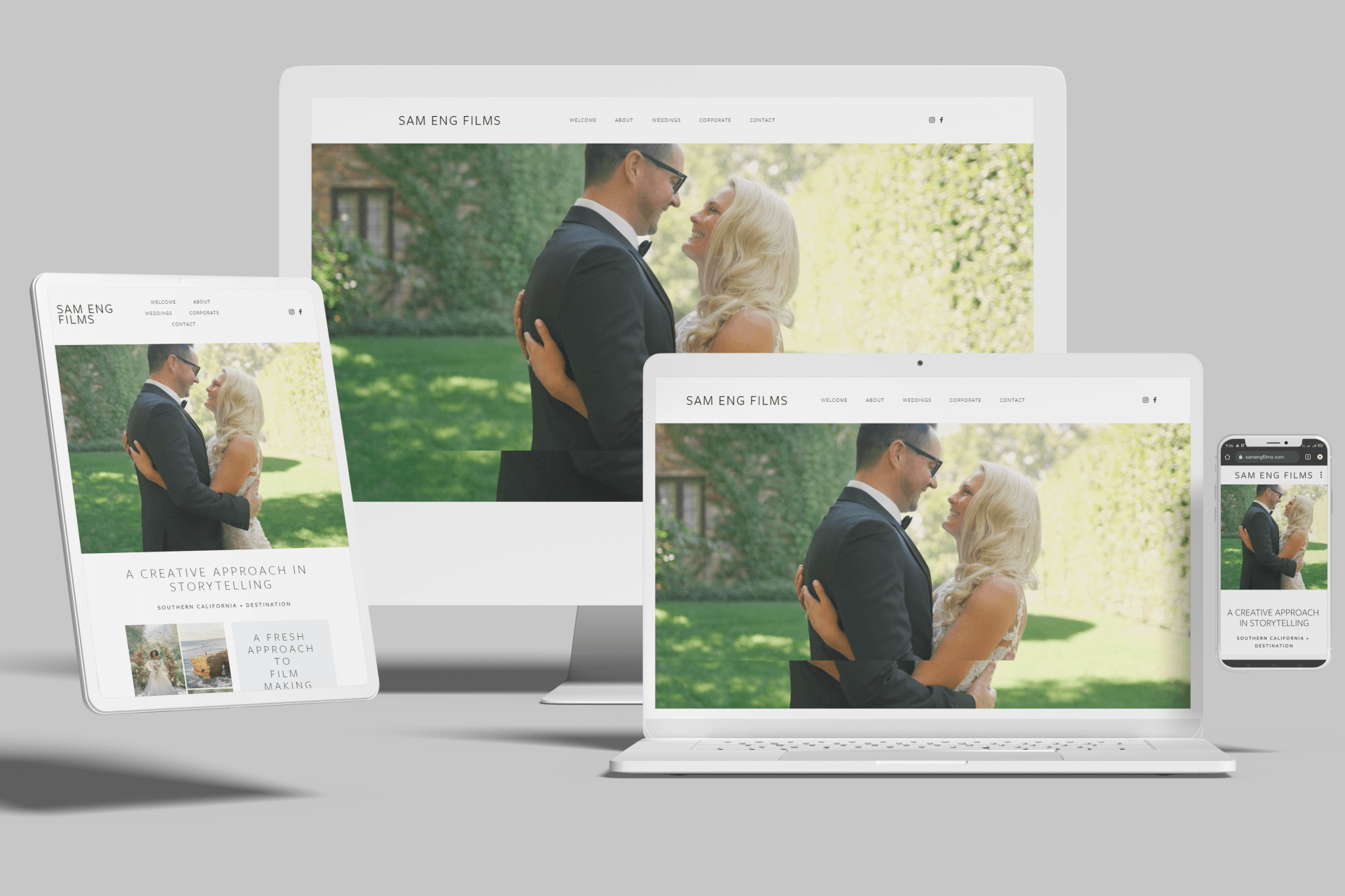 Squarespace Websites for Videographers Who Specialize in Weddings