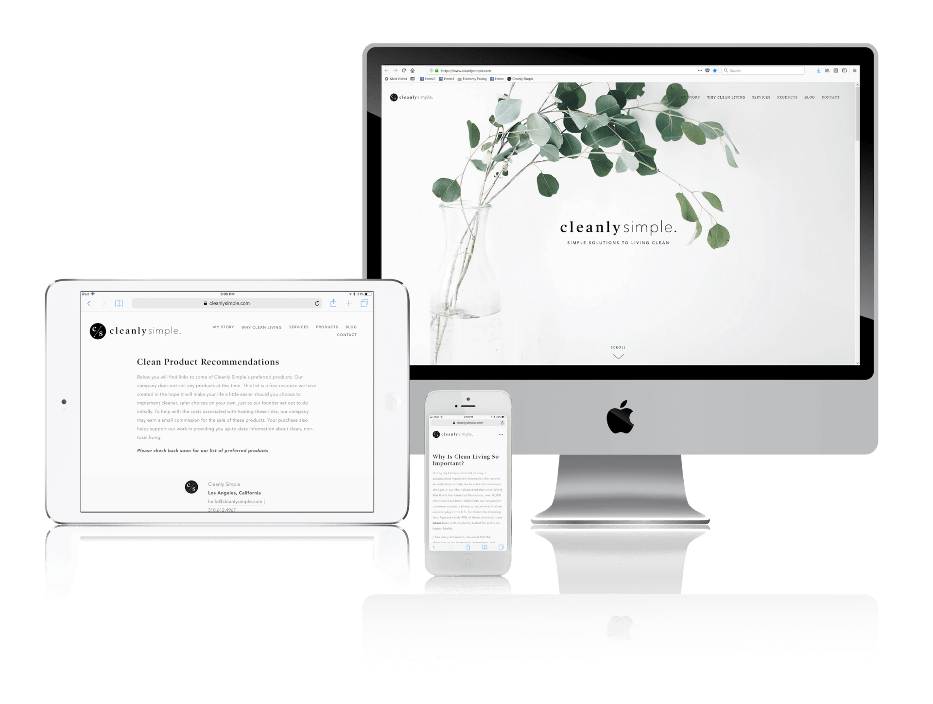 Squarespace for Clean Living