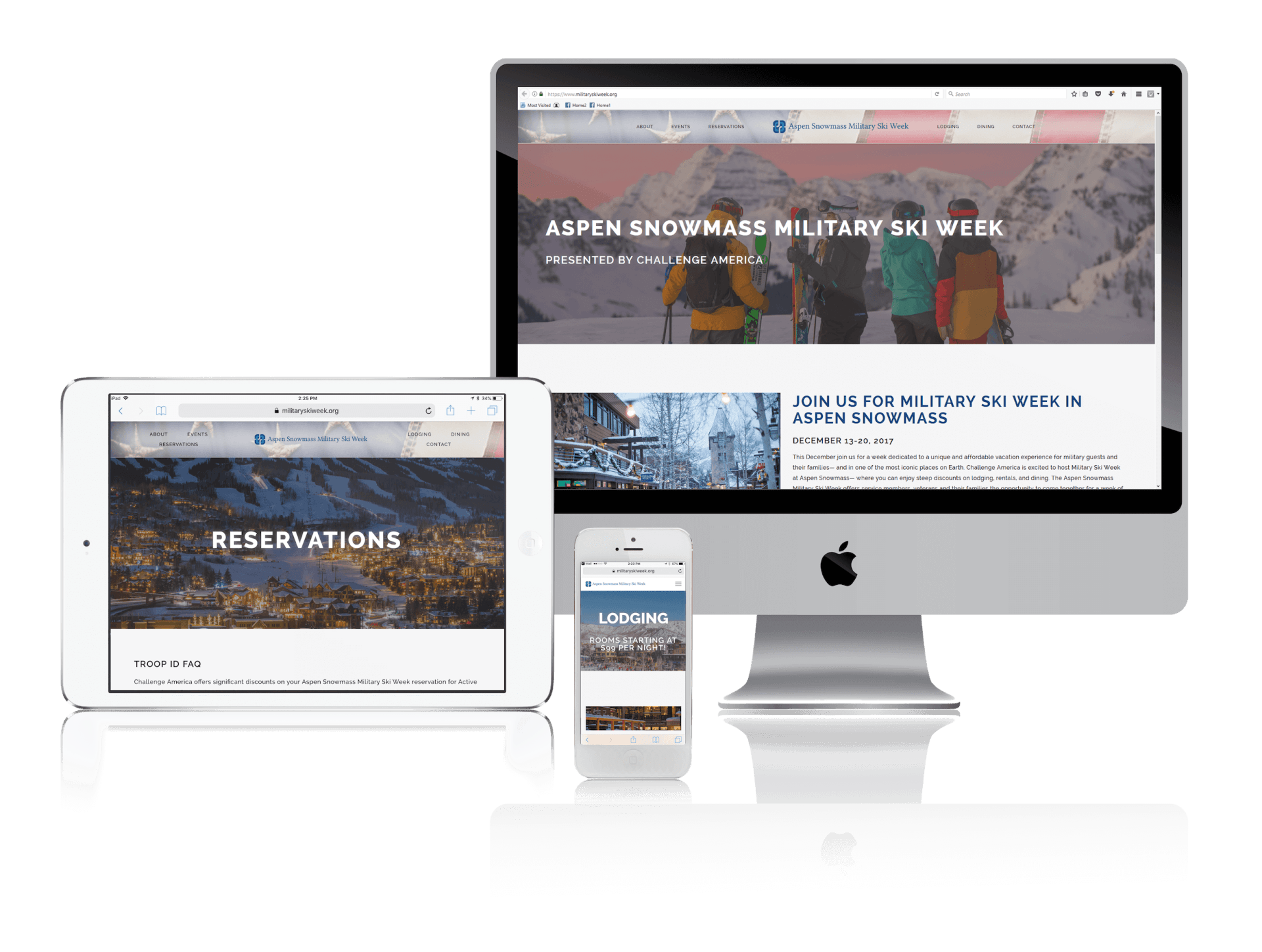 Squarespace for Military Events