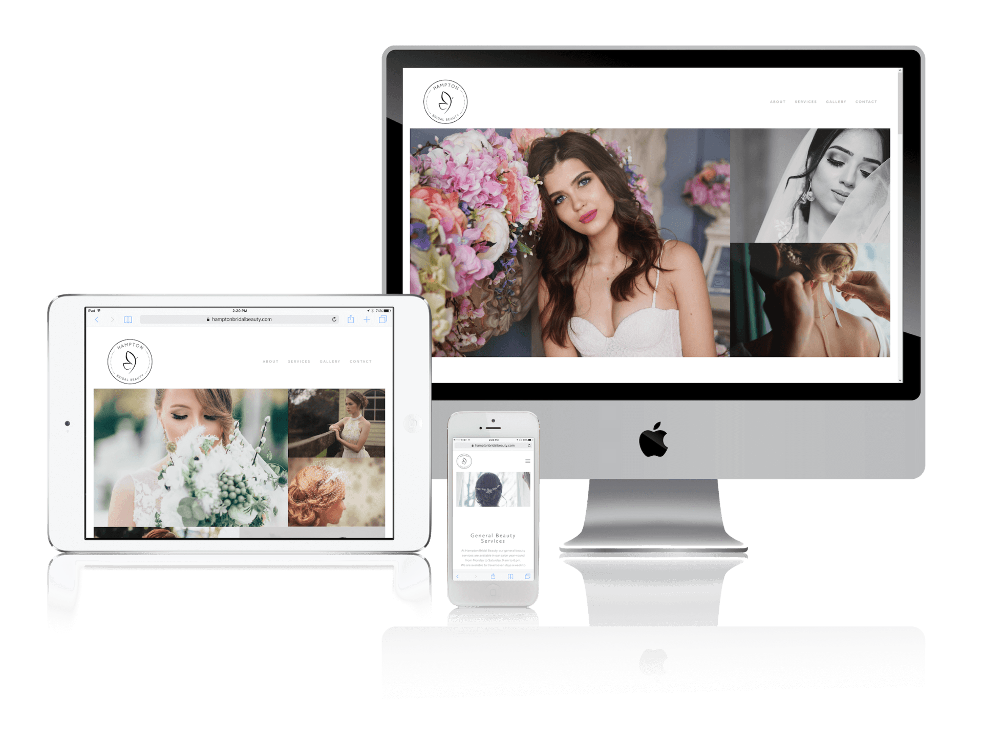Squarespace for Wedding Beauty Services