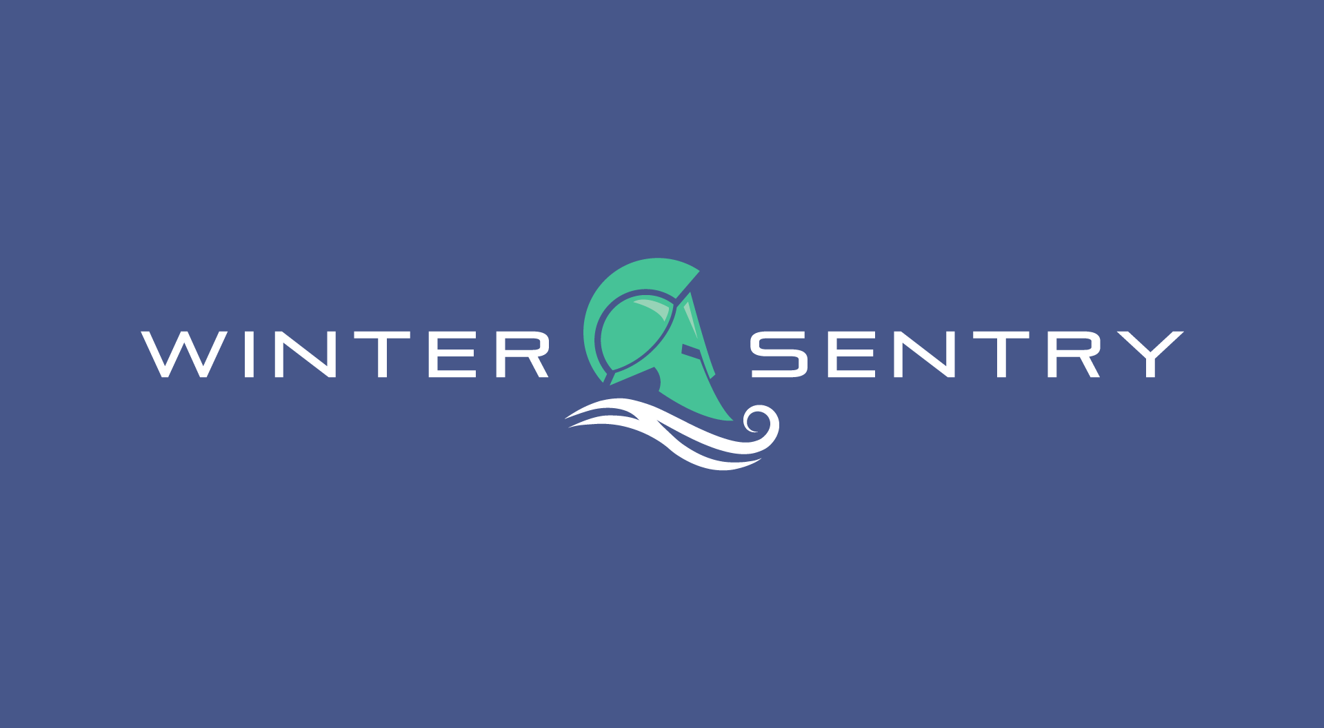 The winter sentry logo is on a blue background.