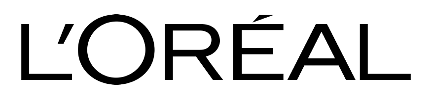 L'Oréal logo in black letters.