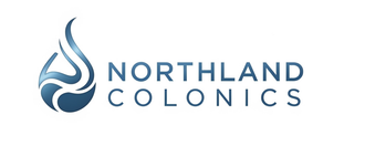 Logo for Northland Colonics featuring a stylized, blue gradient water-drop icon next to the company name in dark blue text.