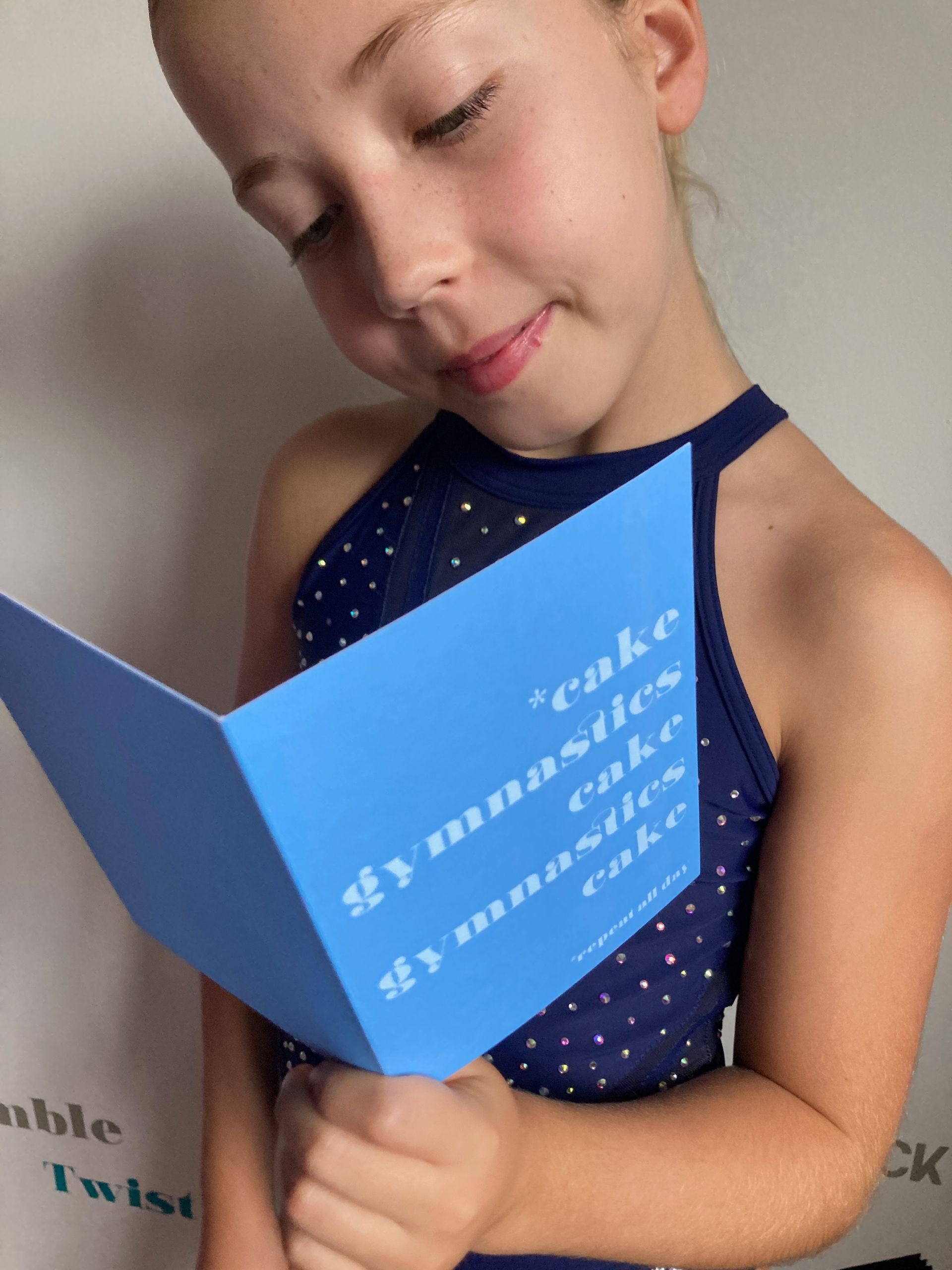 gymnastics gifts cake gymnastics cake birthday card