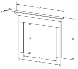 Profile Mantel Dimensions