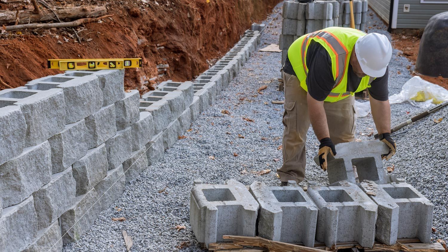 Retaining Wall Installation — Fairmont, WV — T3 Excavating LLC