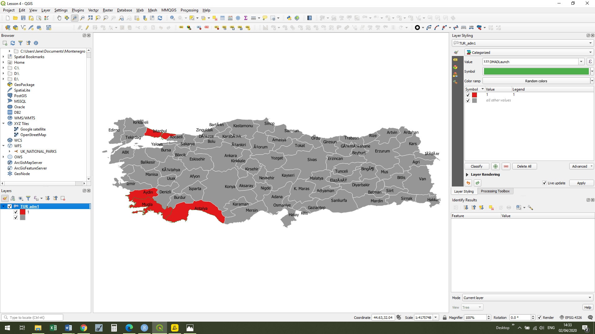 A GIS Screenshot