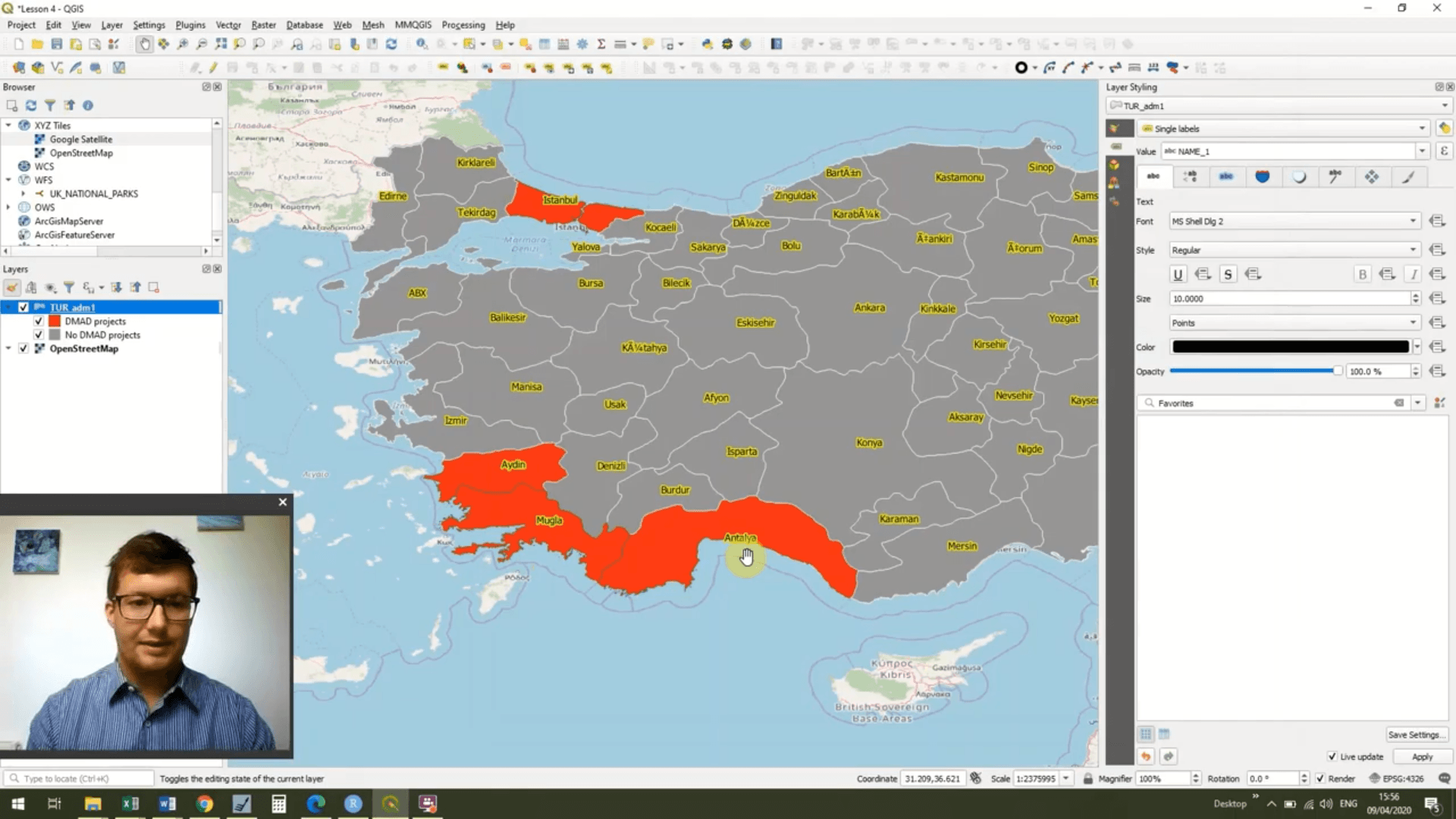 A GIS Screenshot