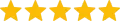 A row of yellow stars on a white background.