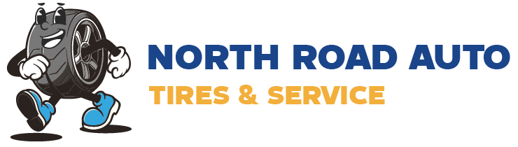 The logo for north road auto tires and service