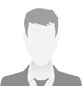 A silhouette of a man in a suit and tie without a face.