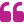 A pair of pink quotes on a white background.