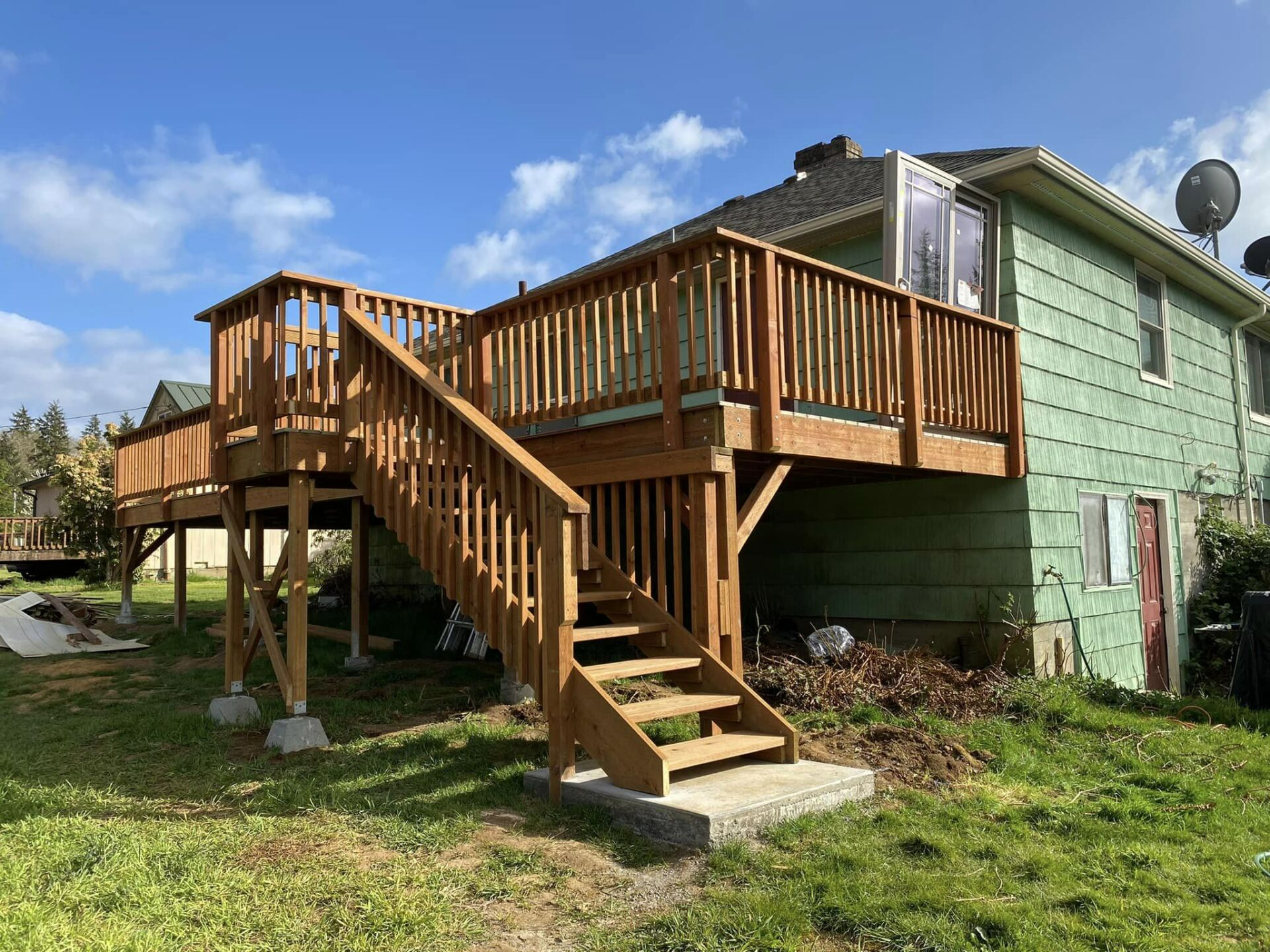 After Deck Remodel — Astoria, OR — Water Tight Construction Inc.