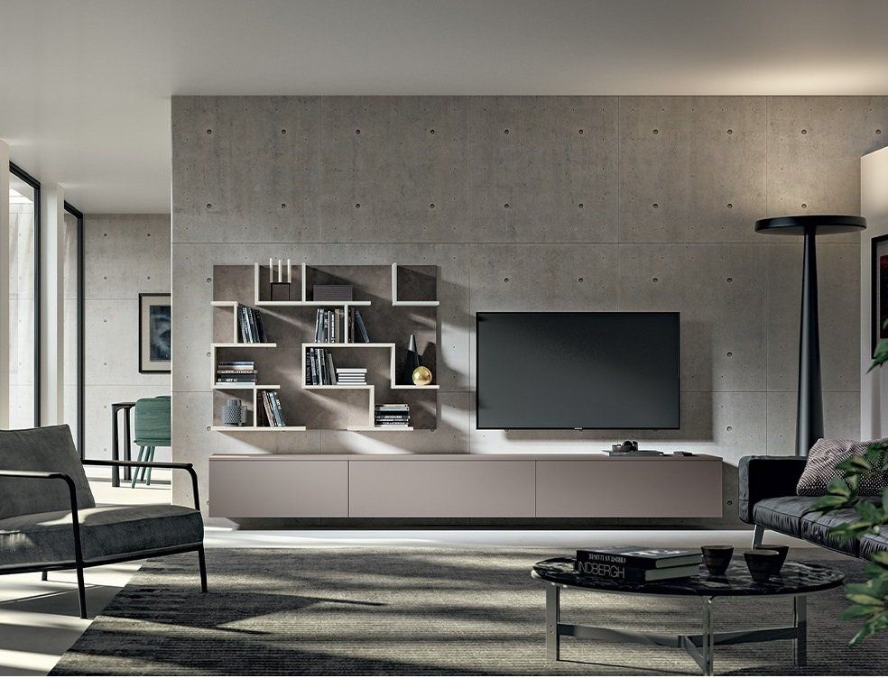 parete attrezzata zona giorno