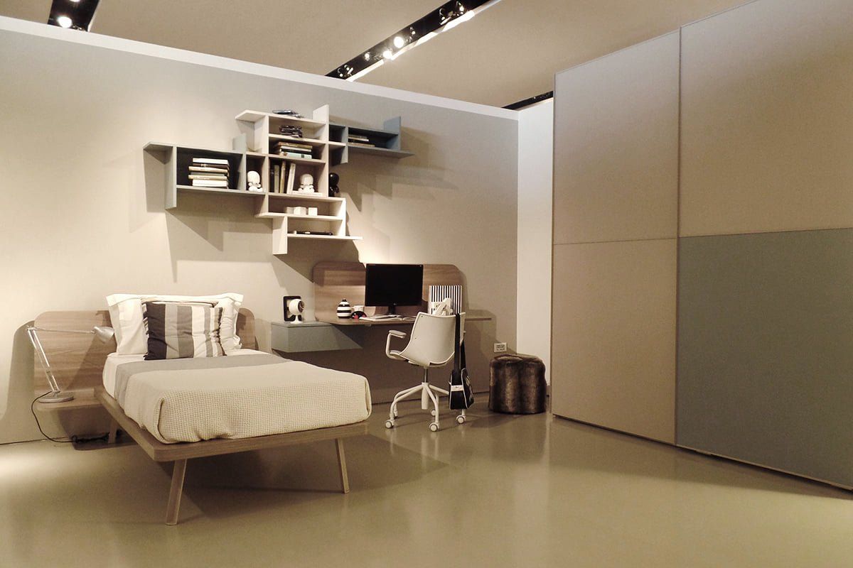 stanza con letto singolo