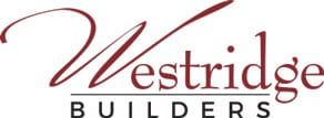 Westridge Builders logo in burgundy with stylized script and sans-serif text.