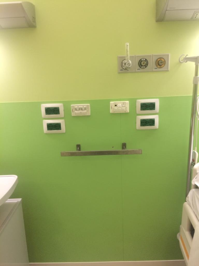 barra in acciaio inox per gas medicali