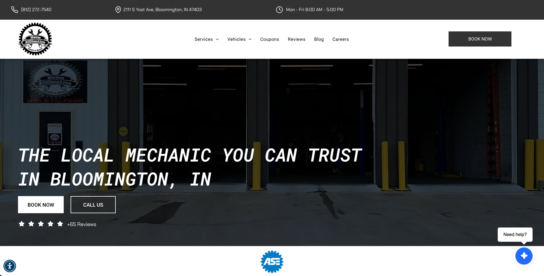 Quality Auto Repair in Bloomington, IN Mason Automotive