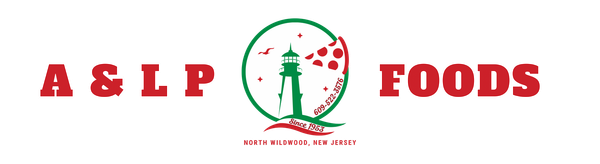 A logo for a&lp foods in north wildwood new jersey